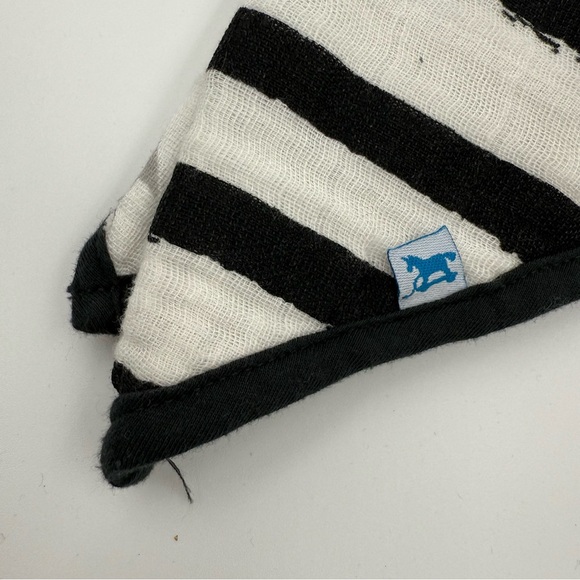 little unicorn Set of 2 cotton muslin bandana baby bib black & white infant - 3T - Picture 6 of 7